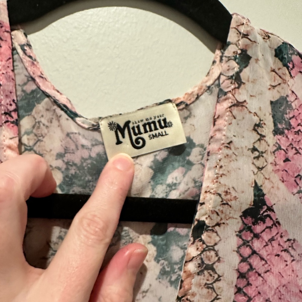 Show Me Your Mumu Peta Python Tunic Small - image 8